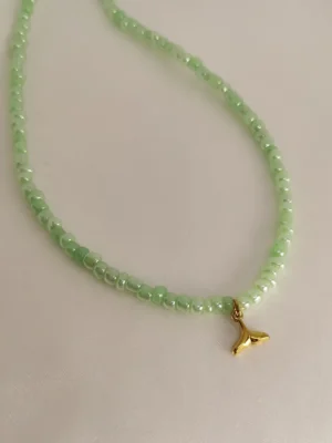 Κολιέ Λαχανί Χάντρα Ουρά Γοργόνας χρυσό