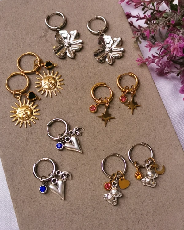 Σκουλαρίκια Ασημένια - Βάση (Charms)