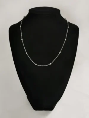 Αλυσίδα Ασημί – Με Μπίλια (Charms)