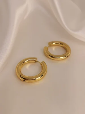 Σκουλαρίκια Κρίκοι Μεγάλοι χρυσά