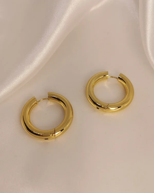 Σκουλαρίκια Κρίκοι Μεγάλοι χρυσά