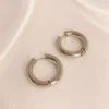 Σκουλαρίκια Κρίκοι Μεγάλοι ασημένια