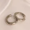Σκουλαρίκια Κρίκοι Μεγάλοι ασημένια