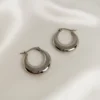 Σκουλαρίκια Κρίκοι μισοφέγγαρο ασημένια