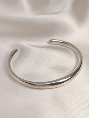 Βραχιόλι χειροπέδα Απλή ασημένιο