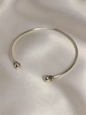 Βραχιόλι χειροπέδα Μπίλια μικρή ασημένιο