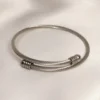 Βραχιόλι χειροπέδα Αγκαλιά ασημένιο