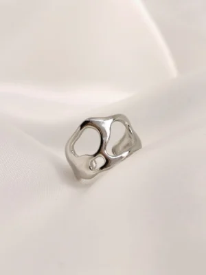 Δαχτυλίδι Ρευστό Μέταλλο ασημένιο