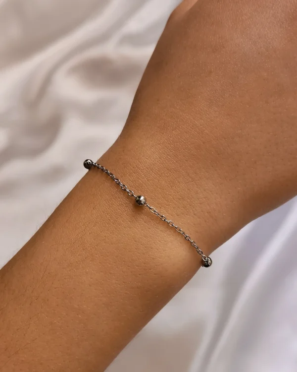 Βραχιόλι Αλυσίδα Μπίλια ασημένιο