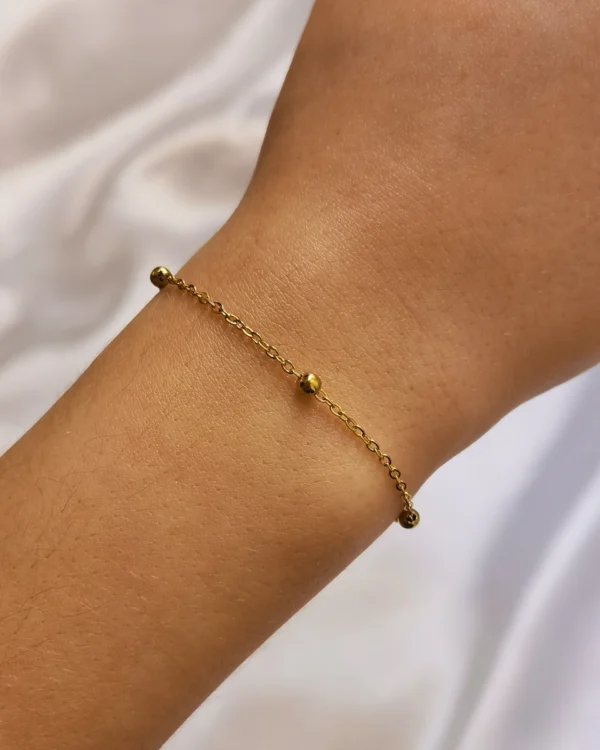 Βραχιόλι Αλυσίδα Μπίλια χρυσό