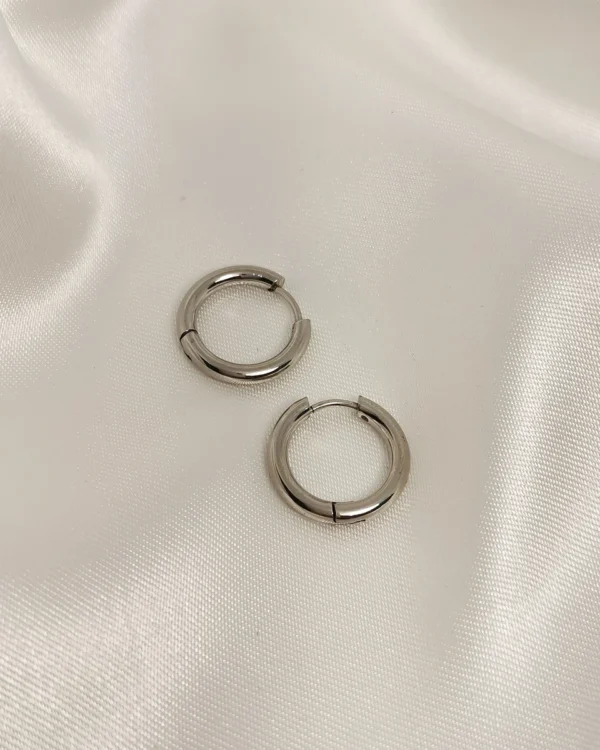 Σκουλαρίκια Κρίκοι Κλασικοί ασημένια
