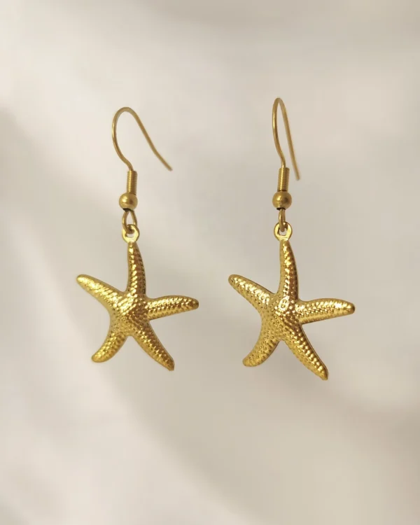 Untitled306_20250523163504_result Σκουλαρίκια Κρεμαστά Αστερίας χρυσά