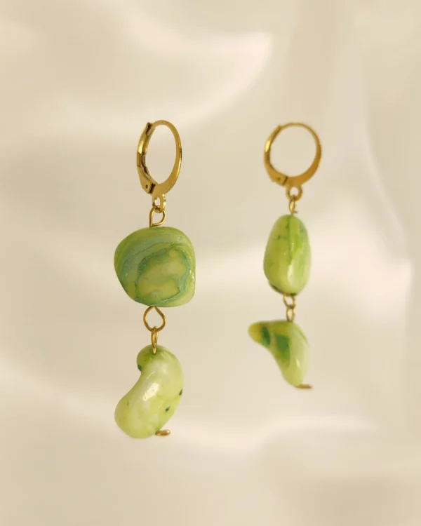 Untitled320_20250523174634_result Σκουλαρίκια Χειροποίητα Πράσινη Πέτρα χρυσά