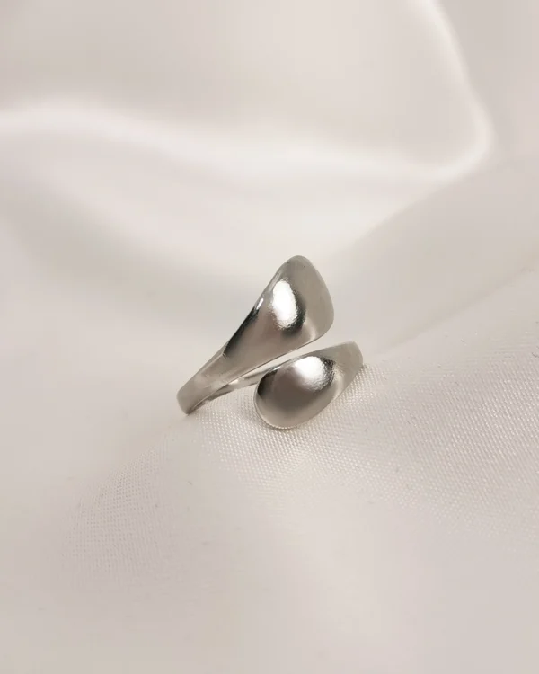 Δαχτυλίδι Διπλό ασημένιο