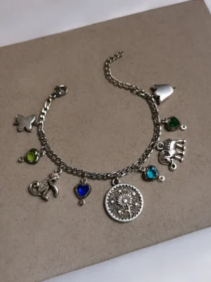 Βραχιόλι Charm Φύση ασημένιο