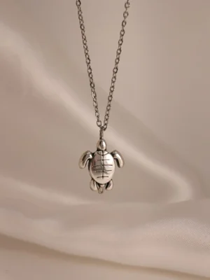 Κολιέ Χελωνάκι ασημένιο