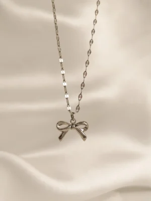 Κολιέ Φιόγκος μικρός ασημένιο