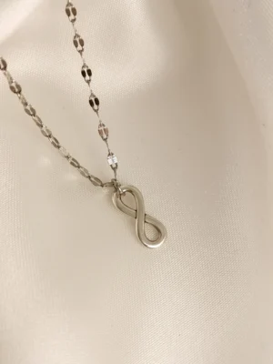 Κολιέ Άπειρο ασημένιο