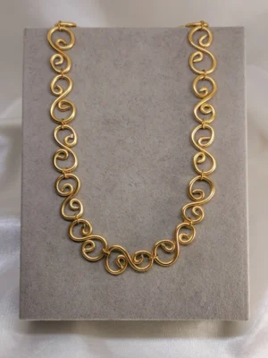 Κολιέ Διπλή Σπείρα χρυσό