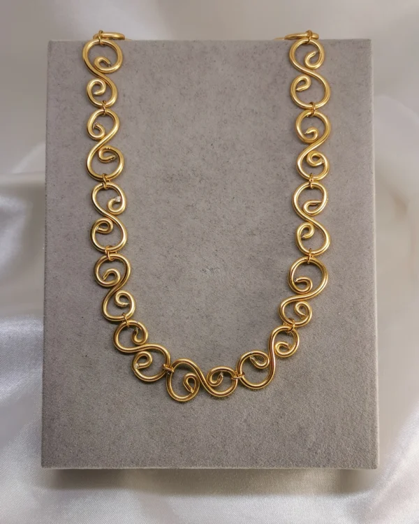 Κολιέ Διπλή Σπείρα χρυσό