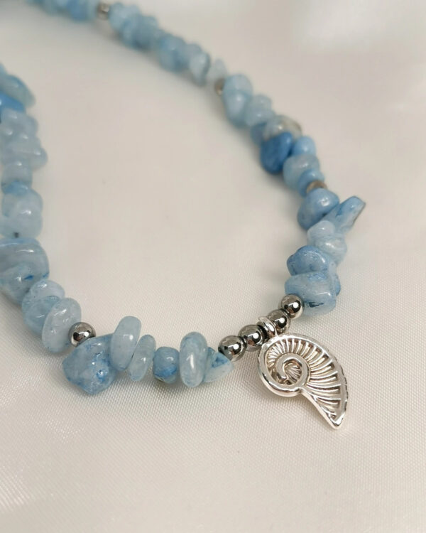 IMG_20250516_163958 (1)_result_edit_204669530739601 Κολιέ Γαλάζια Χάντρα Κοχύλι ασημένιο