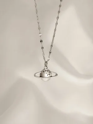 Κολιέ Πλανήτης ασημένιο