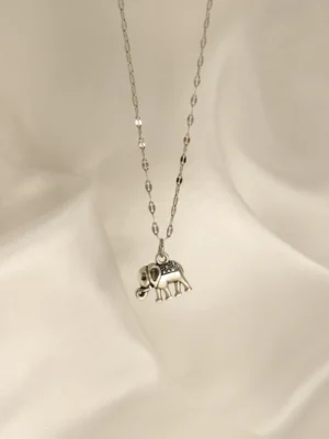 Κολιέ Ελεφαντάκι ασημένιο