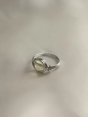 Δαχτυλίδι Φεγγαρόπετρα ασημένιο