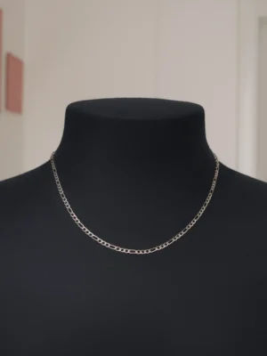 Κολιέ αλυσίδα τύπου καδένα ασημένια