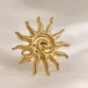Δαχτυλίδι Ήλιος σπείρα χρυσό