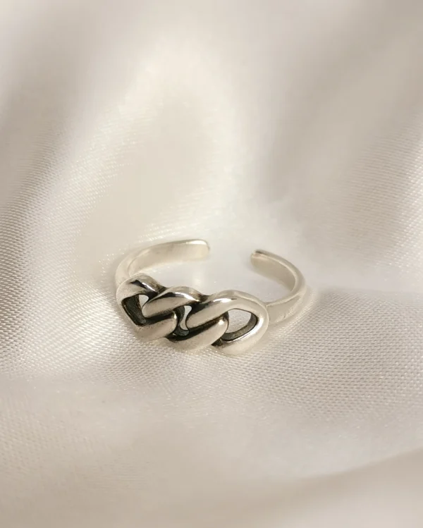 Δαχτυλίδι Βεράκι Αλυσίδα ασημένιο