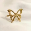 Δαχτυλίδι Πεταλούδα χρυσό