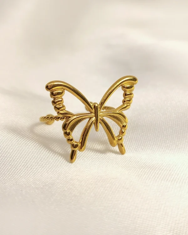 Δαχτυλίδι Πεταλούδα χρυσό