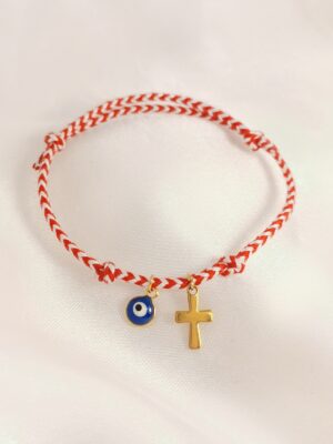 Μαρτάκι Σταυρός Ματάκι χρυσό