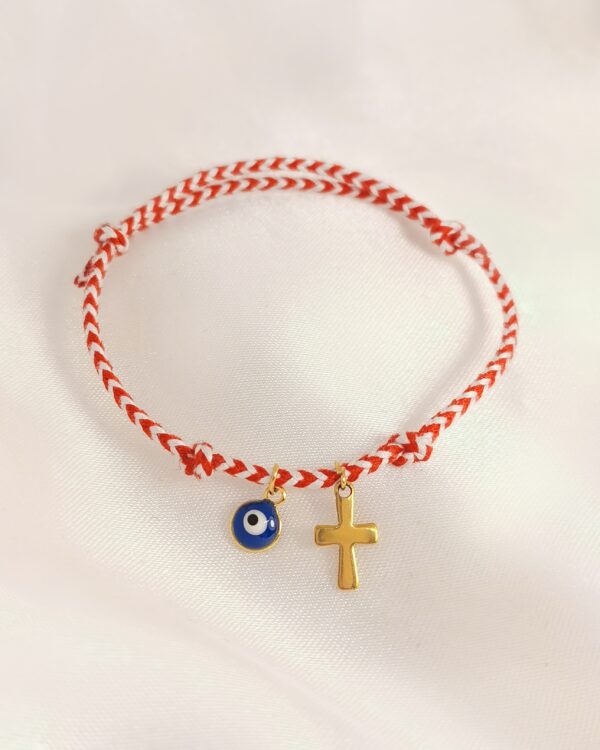 Μαρτάκι Σταυρός Ματάκι χρυσό